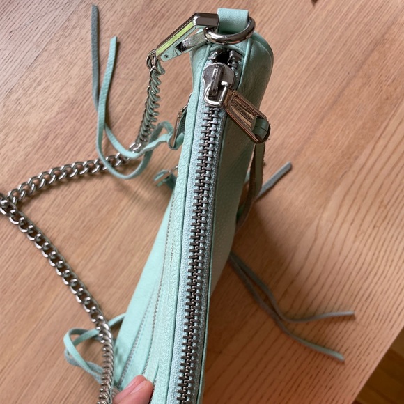 Rebecca Minkoff mint zip Crossbody bag - Picture 5 of 7